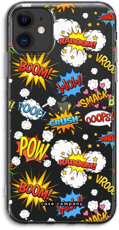Case Company® - Hoesje geschikt voor iPhone 11 hoesje - Pow Smack - Soft Cover Telefoonhoesje - Bescherming aan alle Kanten en Schermrand