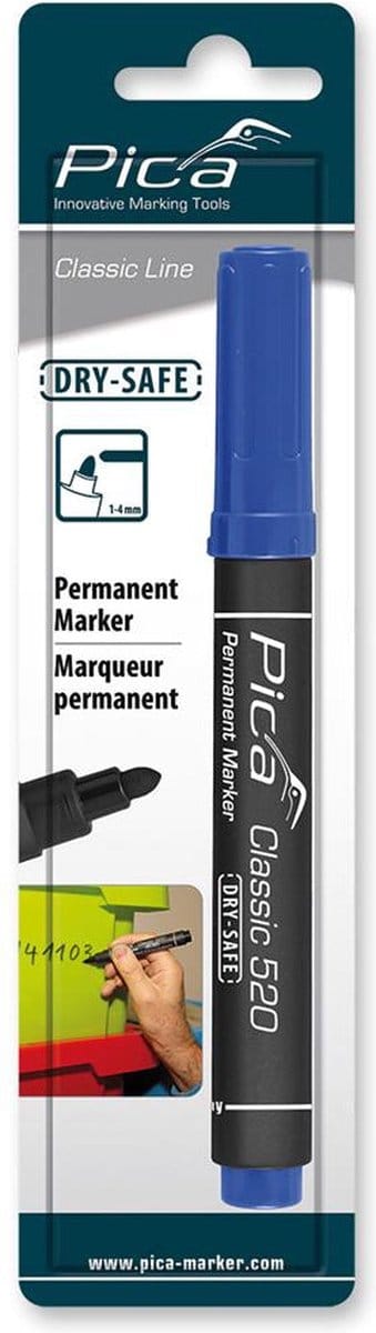 Pica 520/41 Permanent Marker rond blauw blister - PI52041SB