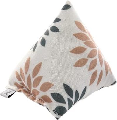 Piramidevormig kussentje met catnip - Flower - Beige - 11 x 11 x 11 cm - Canadian Cat Company - Kattenspeelgoed