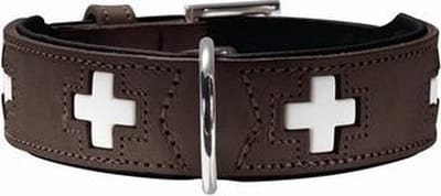 Hunter Hondenhalsband Swiss Bruin Maat 70