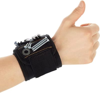 Dailygoods- Polsbandjes Magnetisch - Verstelbaar - Gereedschap Houder - Hypoallergeen - 1680D Ballistisch Polyester - Handig voor Werk - Gereedschapsband