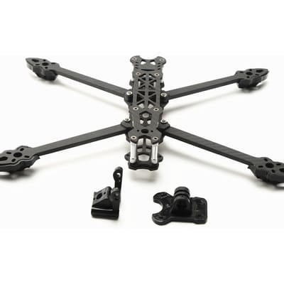 Mark4 7inch 295mm met 5mm Arm Quadcopter Frame 3K Koolstofvezel 7'' FPV Freestyle Afstandsbediening Racing Drone met Zwart Geprinte Onderdelen voor DIY FPV zwart