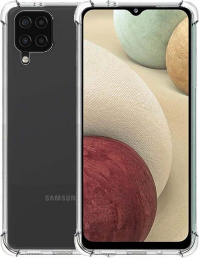 Smartphonica TPU Hardcase hoesje voor Samsung Galaxy A12 shockproof transparant geschikt voor Samsung Galaxy A12