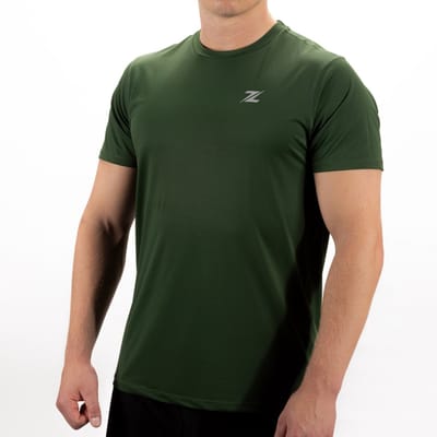 ZEUZ Sport T-Shirt Heren - Sportkleding Man - Fitnesskleding - Jongens Kleding voor Fitness, CrossFit & Gym - Groen - Maat XXL