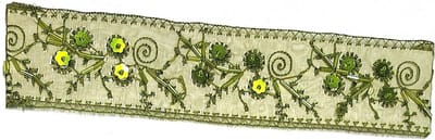 Rojafit Elastische Cult "Flower Power" Haarband 5 cm. Breed - Groen