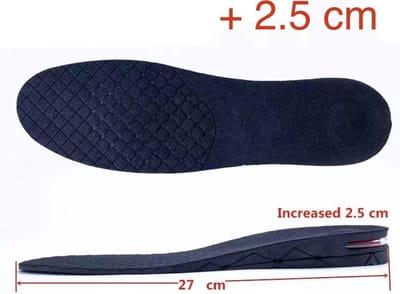 WiseGoods - Inlegzolen Heren en Dames - Hielspoor Zooltjes met Hakverhoging - Hielverhoger Achillespees - Heellift - 5cm - Zwart