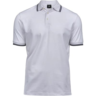 Tee Jays - Men´s Luxury Stripe Stretch Polo - White - M