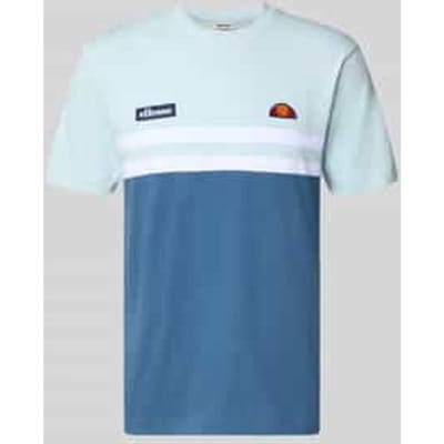 T-shirt met label-stitchings model 'VENIRE'