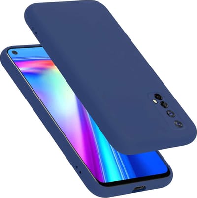 Cadorabo Hoesje geschikt voor Realme 7 4G in LIQUID BLAUW - Beschermhoes gemaakt van flexibel TPU silicone Case Cover