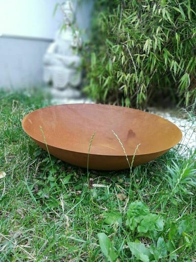 Vuurschaal Tuin - Buitenhaard Planter - Gezellige Avonden - Roest Patina - 40cm - Roestkleur