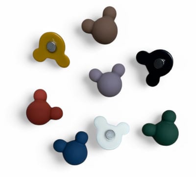 TLVX 8 stuks 3D Teddy Beer Magneten / Koelkast Magneten / Foto Magneet / Whiteboard magneten / Speel- en Leer Magneten / School / Boodschappenlijst / Notitie / Memo bord / Kantoor / Schoolbord / Magnetisch / Magneetjes lijkend op Disney Mickey Mouse