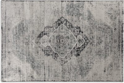Lifa Living - Vloerkleed - Vintage - Beige/Zilver - Poolhoogte: 5 mm - Oosters - 160 x 230 cm