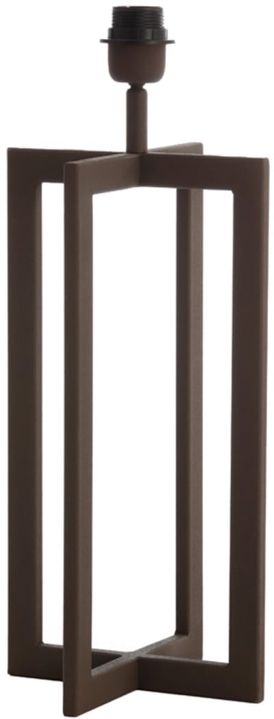 Light & Living Tafellamp Mace 46cm - Bruin (excl. kap)