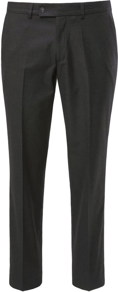 JP 1880 - Heren - Linnenlook businessbroek Korsika business tot maat 36 - Zwart - Maat 70