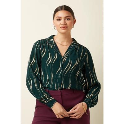 Overhemd King Louie Bella Blouse Twirl 10028 Pine Green