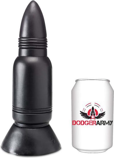 Gangbangster - Missile - Dildo - 20 x 6,5 cm - PVC - Zwart