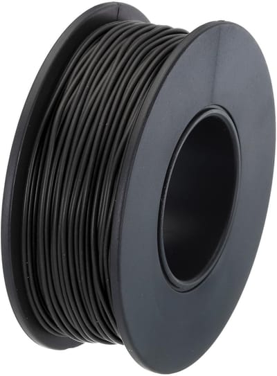 Dailygoody - 30AWG Kabel - Elektrische Draad - Hoog Temperatuur - Zwart - Tinned Copper - Geschikt voor 3D Printers - 30 Meter