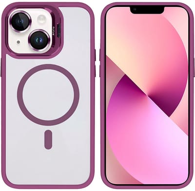 Rixus Classic 03 Case With MagSafe For Apple iPhone 13 Dark Pink