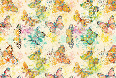 Fotobehang mosaicButterf1 DD110261 Livingwalls Walls by Patel | 3D Fotobehang