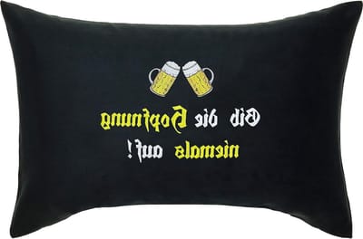 Decoratief Sierkussen - Woonkamer Kussen - Interieur Verfraaien - Waterafstotend - 40x60 cm - Zwart