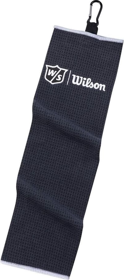 Wilson Staff Tri-Fold Golfhanddoek - Zwart