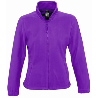 SOLS Dames/dames North Full Zip Fleece Jacket (Donkerpaars)