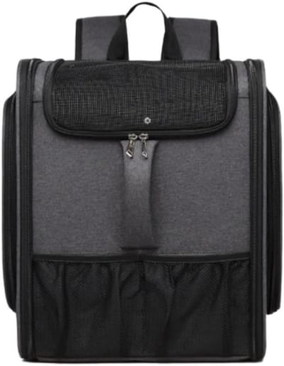 Huisdier Rugzak - Draagbare Transportbox - Buiten Reizen - Ademend Ontwerp - 33.5x29x43cm - A