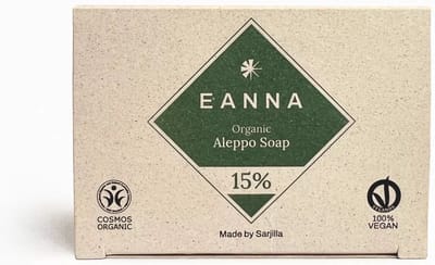 Eanna - Aleppo organische zeep - 200g - 15% Laurierolie - 100% olijfolie