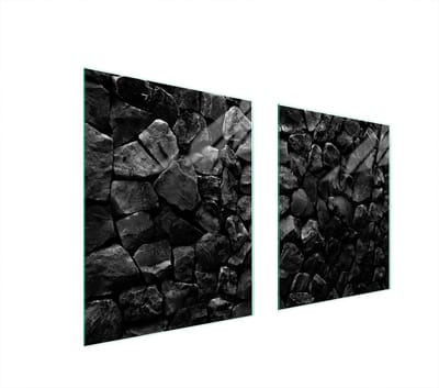 TMK ArtDeko - Glasbeschermplaat - 85x52 - Kleurige Stenen - Veilig en Modern
