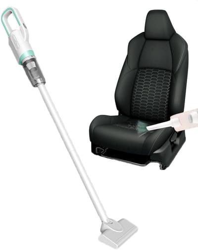 Draadloze Stofzuiger - Handstofzuiger Draagbaar - Auto en Thuis Reinigen - Draadloos Opladen - 600 ml Stofbak - Groen