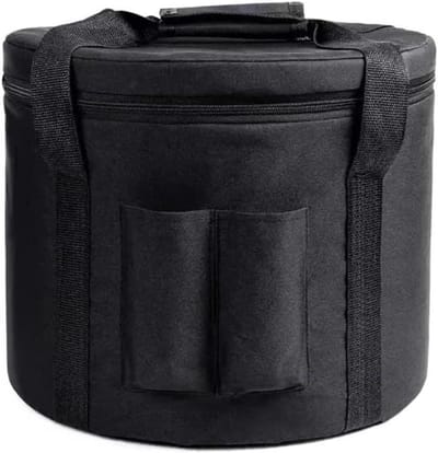 Zangkom Tas - Meditatie Kom - Muziek Instrument - Verstevigde Bescherming - 8 Inch - Zwart
