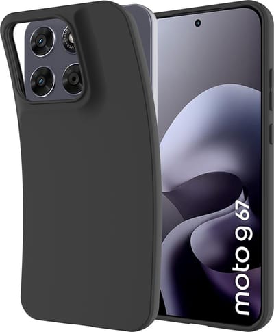 Cazy hoesje geschikt voor Motorola Moto G67 / G77 Hoesje Siliconen - Flexibele Case - Zwart