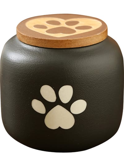 Handgemaakte Begrafenis Urn - 180 ML - Urn - Mini Crematie Urn - As Urn - Voor Huisdieren, Honden, Katten of Menselijk As - Crematie As - Mini Urn - Dog Paw