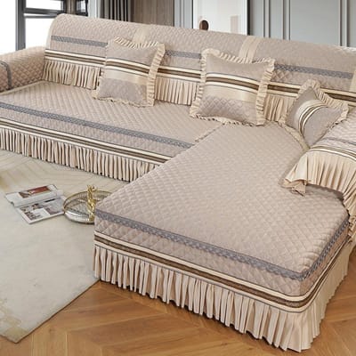 Bankkussen Vier Seizoenen Universeel High-End Europese Stijl Rugleuning Handdoek Overtrek Stof Konkubinekussen Bankovertrek All-Inclusive Antislip 70*70