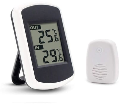 Oventhermometer – Temperatuurbereik 0-400℃ – Roestvrijstalen sonde – BBQ-haak – Afmetingen 7 x 9 cm