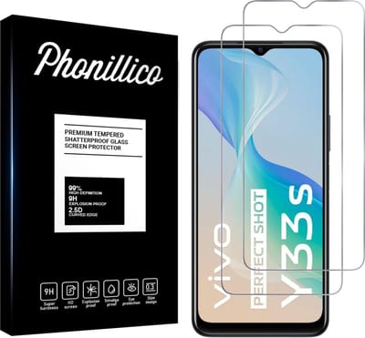 Screenprotector voor Vivo Y33S - 2 stuks Beschermglas van glas Transparante glazen schermbeschermfolie