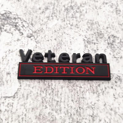 Veteraneneditie Auto Embleem Badge Stickers voor Vrachtwagen Achterklep, Pasvorm - Perfect Cadeau voor Verjaardagen & Feestdagen, Sticker, Universeel