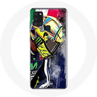 Samsung Galaxy A21S hoesje Valentino Rossi GP-motorrijder