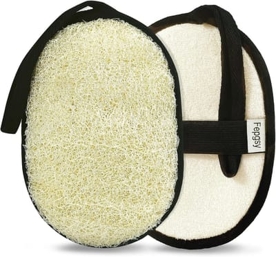 Natuurlijke Loofah Spons Set - Exfoliërende Douche Sponzen voor een Zachte Huid - 2 Stuks