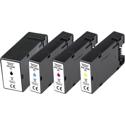Renkforce Inktcartridge vervangt Canon PGI-1500BK XL, PGI-1500C XL, PGI-1500M XL, PGI-1500Y XL Compatibel Combipack Zwart, Cyaan, Magenta, Geel