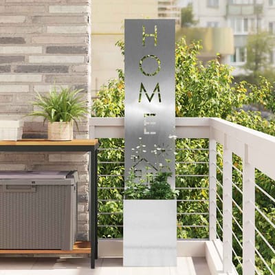 vidaXL - Tuin - Privacy - Scherm - Zilver - 32 - x - 32 - x - 150 - cm - Roestvrij - staal