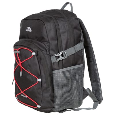 Trespass Albus 30 liter Casual Rugzak/Rugzak (Zwart/Rood)