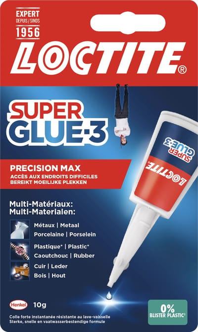 Loctite Precision Max 10 g Blistercard | Superlijm - Universele Secondenlijm | Multilijm voor Knutsel & Precisie oplosingen | Sterke Alleslijm - Super Glue