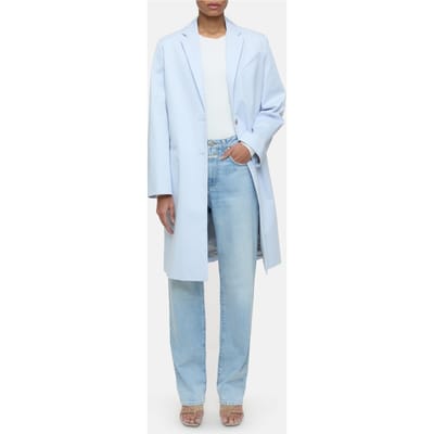 Closed Coat Jacket Soft Blue Size: L | Light Jackets Outlet | Dames | Blauw