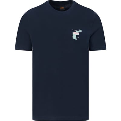 relaxed fit T-shirt van puur katoen model 'MOVEMENT'