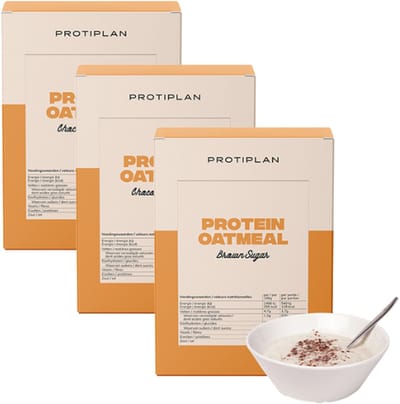 Protiplan - Mix Proteïne Havermout Voordeelpakket - 3 doosjes - Ontbijtgranen - Eiwitrijk