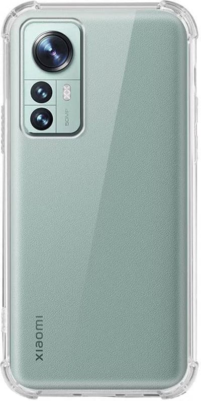 Hoesje geschikt voor Xiaomi 12 - Anti Shock Proof Siliconen Back Cover Case Hoes Transparant