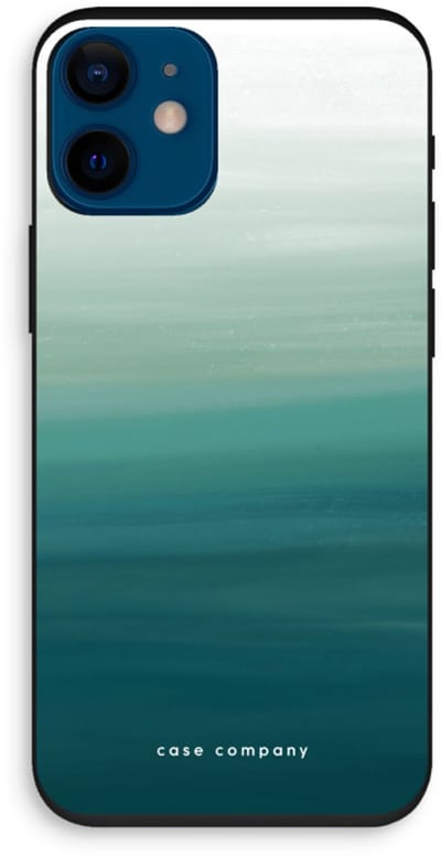 Case Company® - Hoesje geschikt voor iPhone 12 mini hoesje - Ocean - Biologisch Afbreekbaar Telefoonhoesje - Bescherming alle Kanten en Schermrand