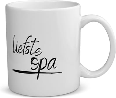 Akyol - liefste opa koffiemok - theemok - Opa - de liefste opa - verjaardagscadeau - verjaardag - cadeau - cadeautje voor opa - opa artikelen - kado - geschenk - gift - 350 ML inhoud