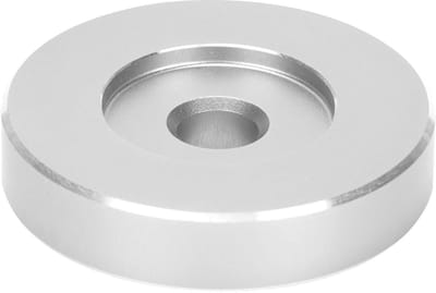 Dailygoods - Adapter voor Platenspeler - Vinylplaten Adapter - Verbeter de geluidskwaliteit - Zwart - Geschikt voor Groot Gat Platen - Perfecte oploss...